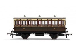 3rd Class 4 Wheel Coach GWR 1882 With Fitted Lights OO Gauge 